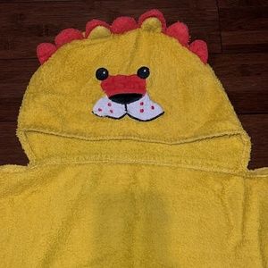 Baby Boo Yellow Lion Hooded Towel